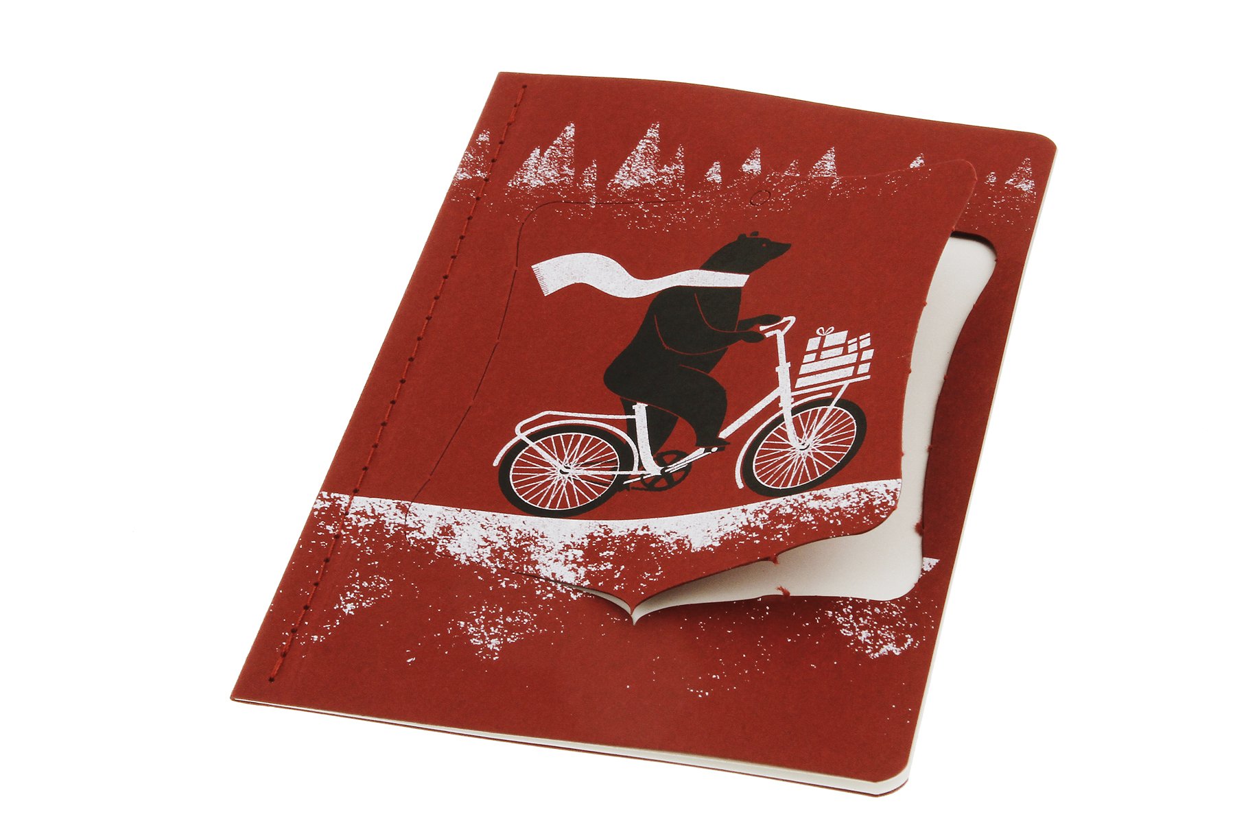 Dcarga Vector De Postal Navideña Con Lazo Rojo Y Bolas Navideñas