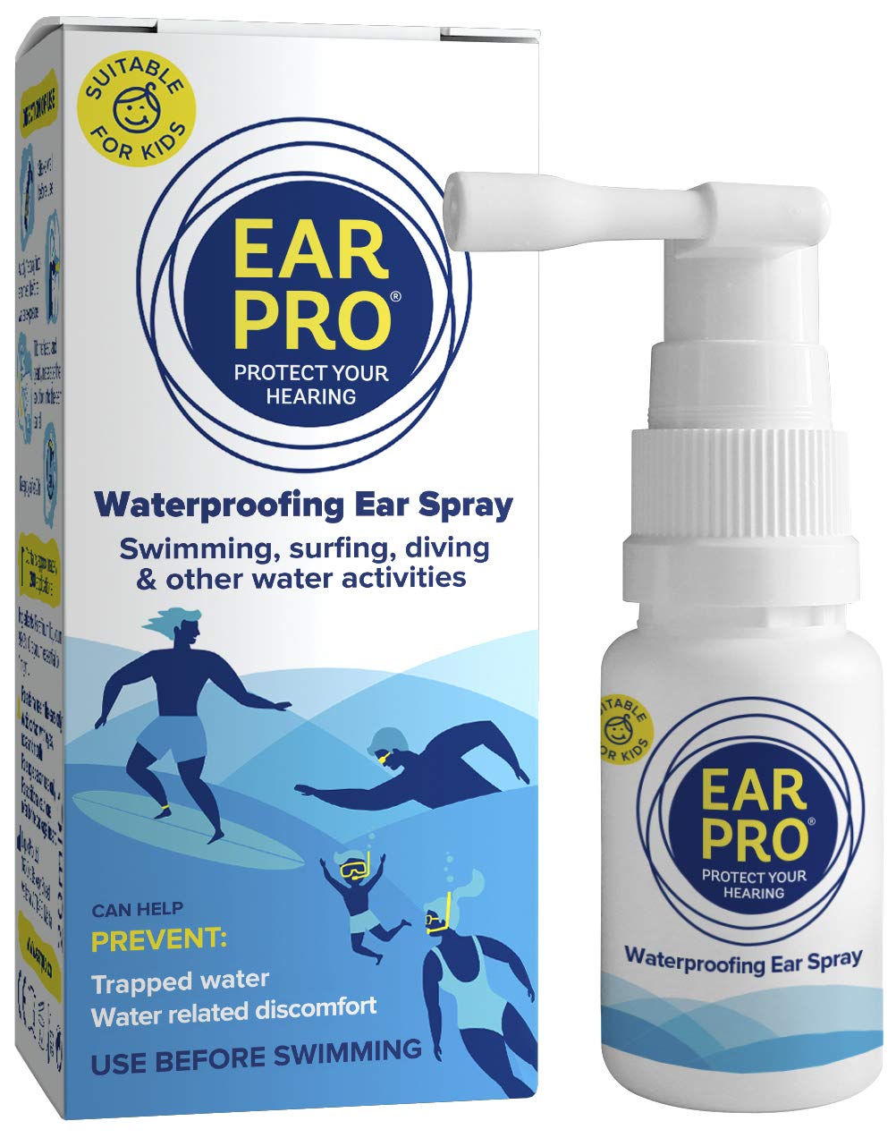 Buy Ear Pro Natural Swimmers Ear Drops Spray Oil a Hygienic Ear Plugs