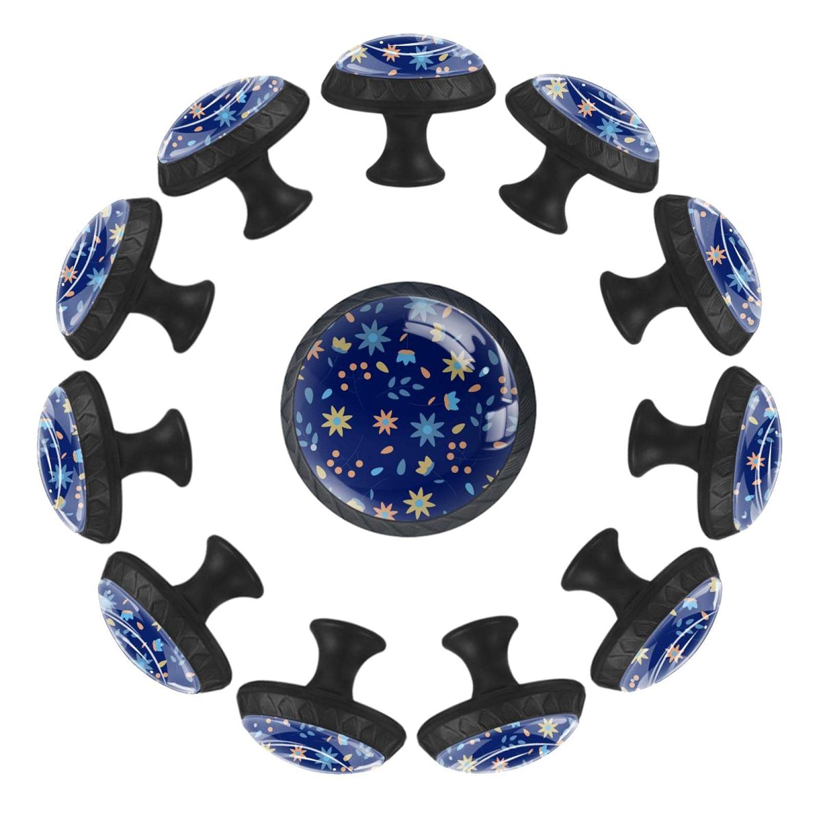 Boutons de tiroir 35 mm à motif floral Ditsy pour relooker une commode de salle de jeux