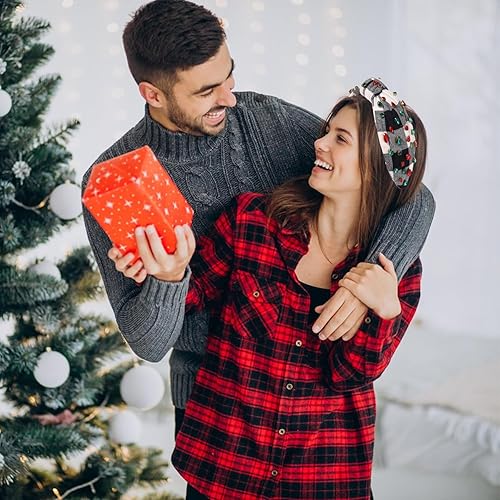 Vista 255 de Diadema de Navidad para mujer, accesorios de Navidad con cuentas, arco de Navidad, copo de nieve, diadema anudada HOHOHO, rojo y verde, perla
