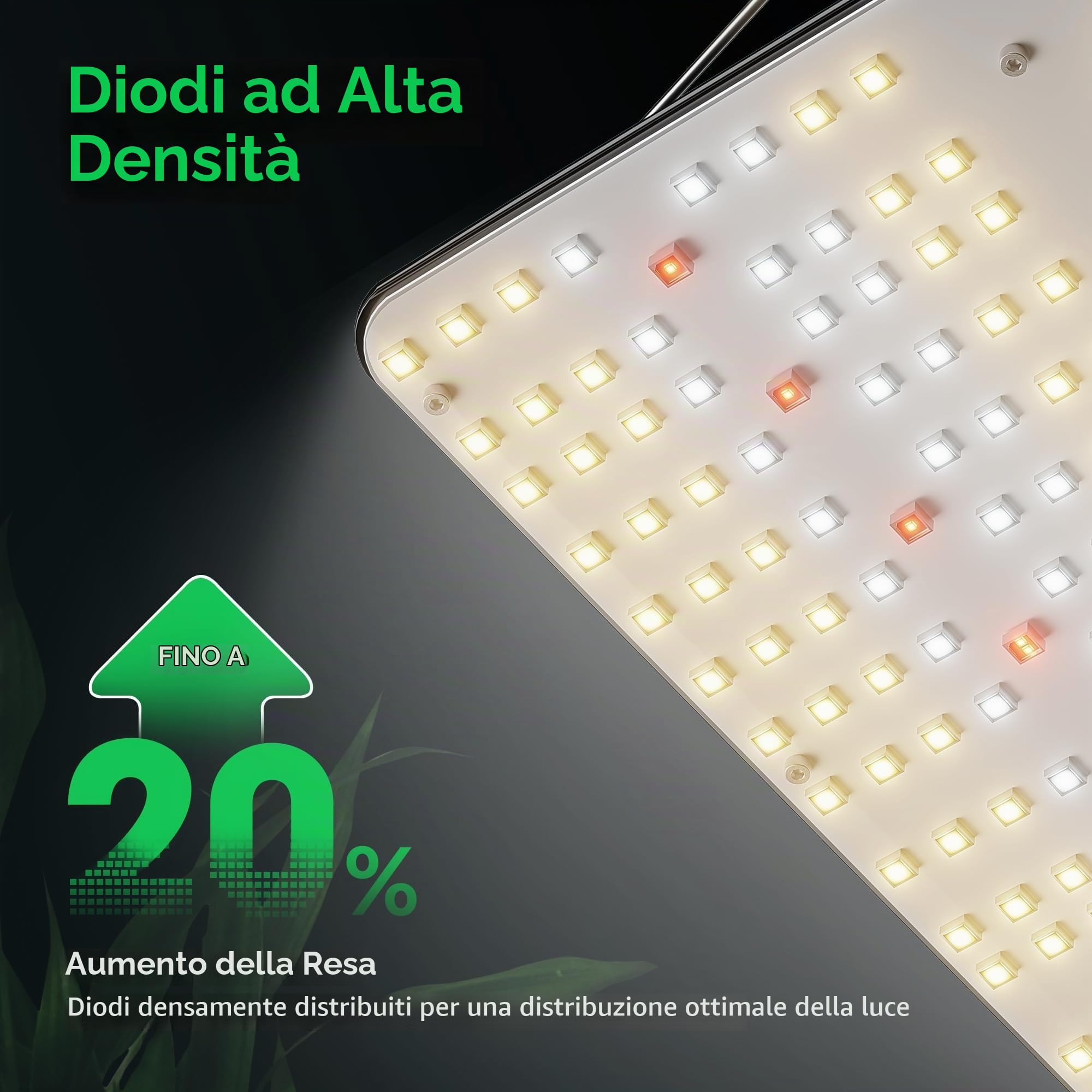 VIVOSUN VS2000 LED Grow Light with Samsung LM301 Diodes & Brand Driver Dimmable Lights Sunlike Full Spectrum w/Seedling Veg & Bloom Plant Growing Lamps for 4x2/3x3 Grow Tent