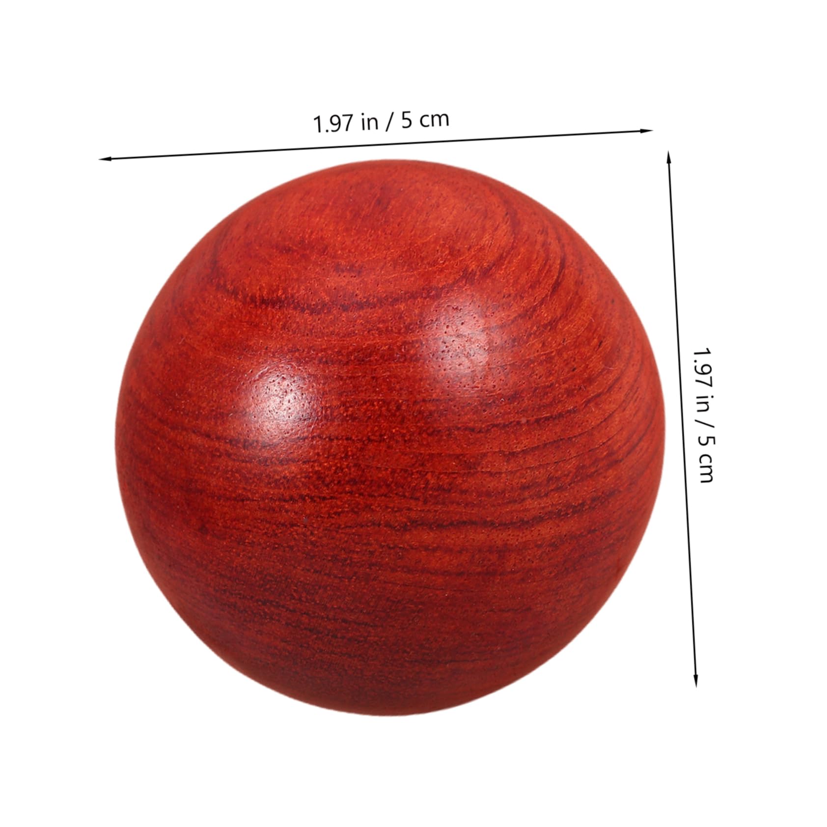 FRCOLOR Wooden Hand Exercise Balls Massager Balls for Muscle Relaxation for Fitness Travel