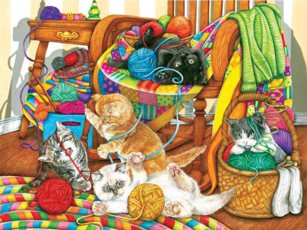 Peinture chat par numéro sur toile 40x50cm avec motif de fleur pour la décoration maison