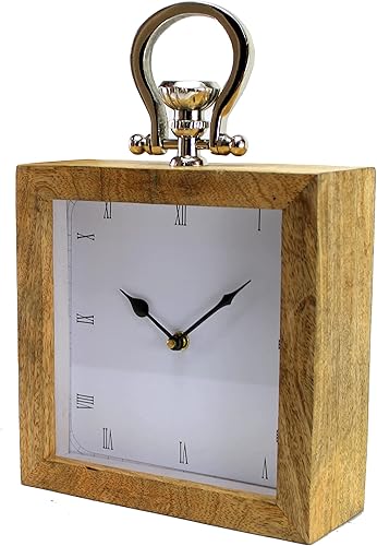 Miniatura 3 de eSplanade Reloj de pared colgante de madera - 7 pulgadas  Pieza del tiempo  Decoración del hogar