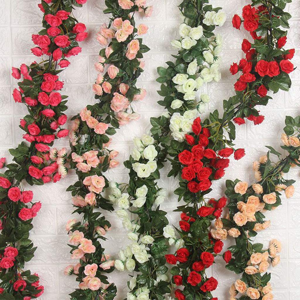 Maxbell 9ft 69 Heads Artificial Rose Flower Floral Vine