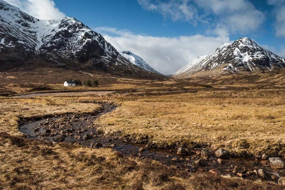 NPRZM Scotland Glencoe Highland Mountains Landscape Scenic Diamond Painting for Adults and Kids 5D DIY Diamond Art PaintingNumber Kit 30x40CM