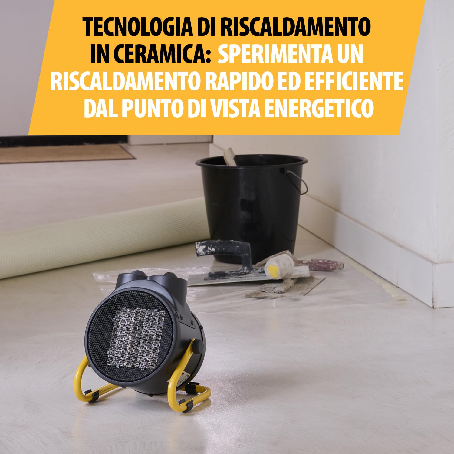 Tristar Termoventilatore Ceramica KA-5060, 2000 watt, PTC ceramica, Nero