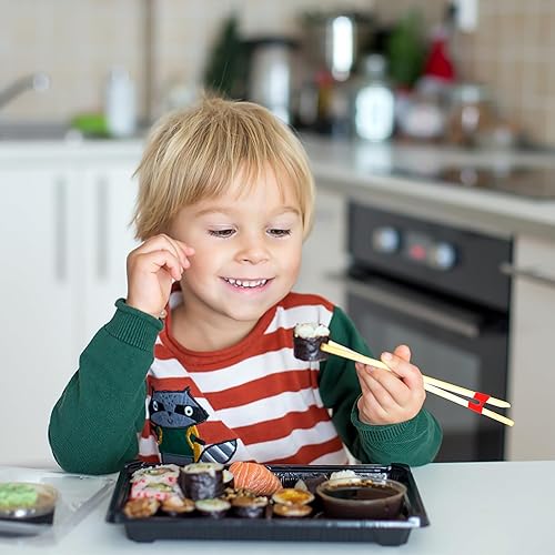 Miniatura 2 de 16 palillos reutilizables para ayudantes, bisagras de palillos de entrenamiento, palillos de práctica para adultos, niños, principiantes,