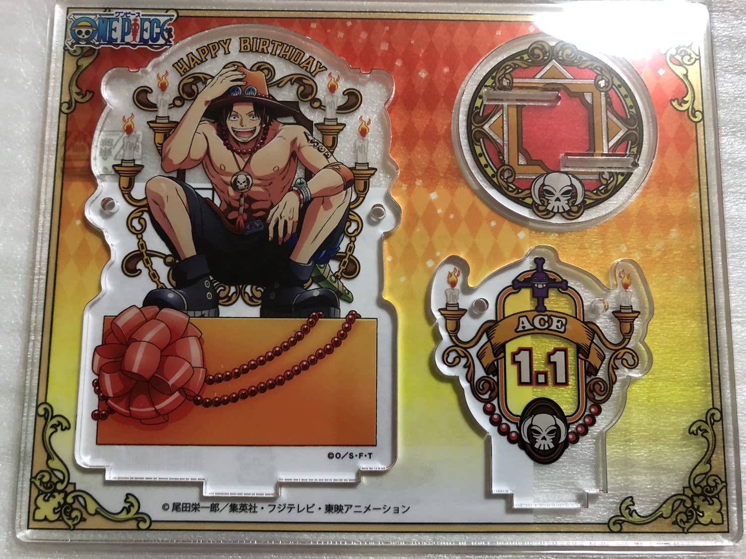 ワンピース 麦わらストア バースデーアクリルスタンド エース アクリル