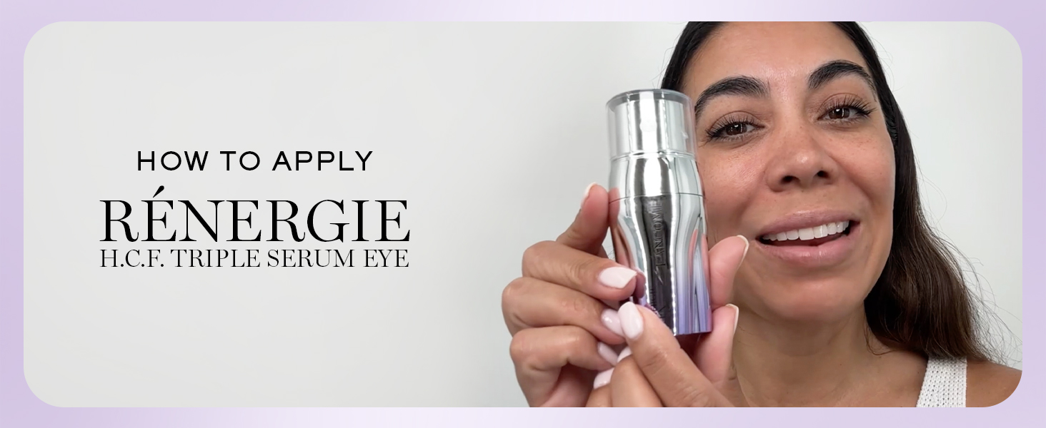 Lancôme Rénergie H.C.F. Triple Serum Eye – Anti-Aging Eye Serum with Hyaluronic Acid, Vitamin C & Niacinamide for Lifting, De-Puffing, Smoothing Fine Lines & Brightening Eye Contour - 0.67 Fl. Oz