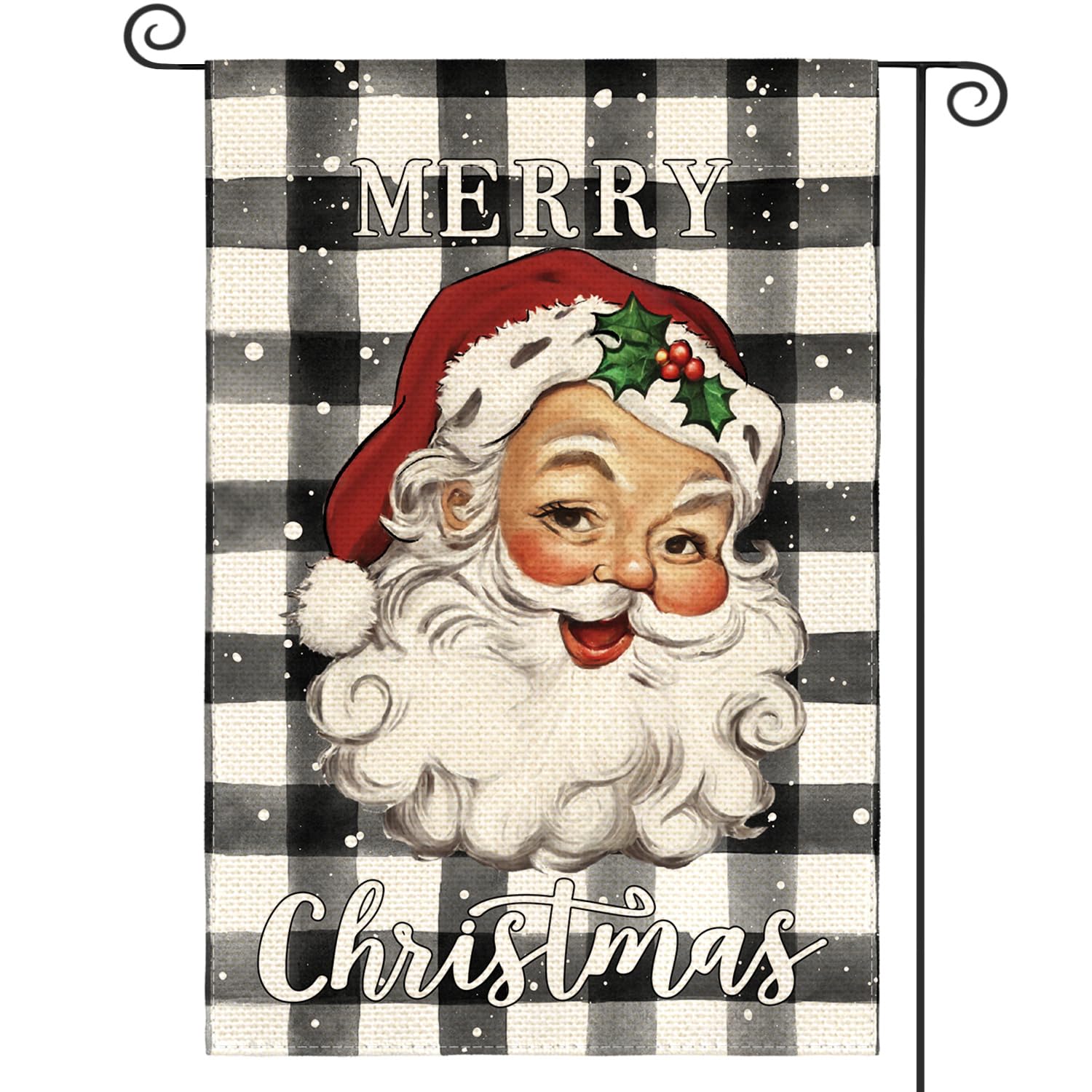TopPacific Gartenflagge Merry Christmas Mit Corgi – 30,5x45,7 Cm, Doppelseitig, Wetterfest