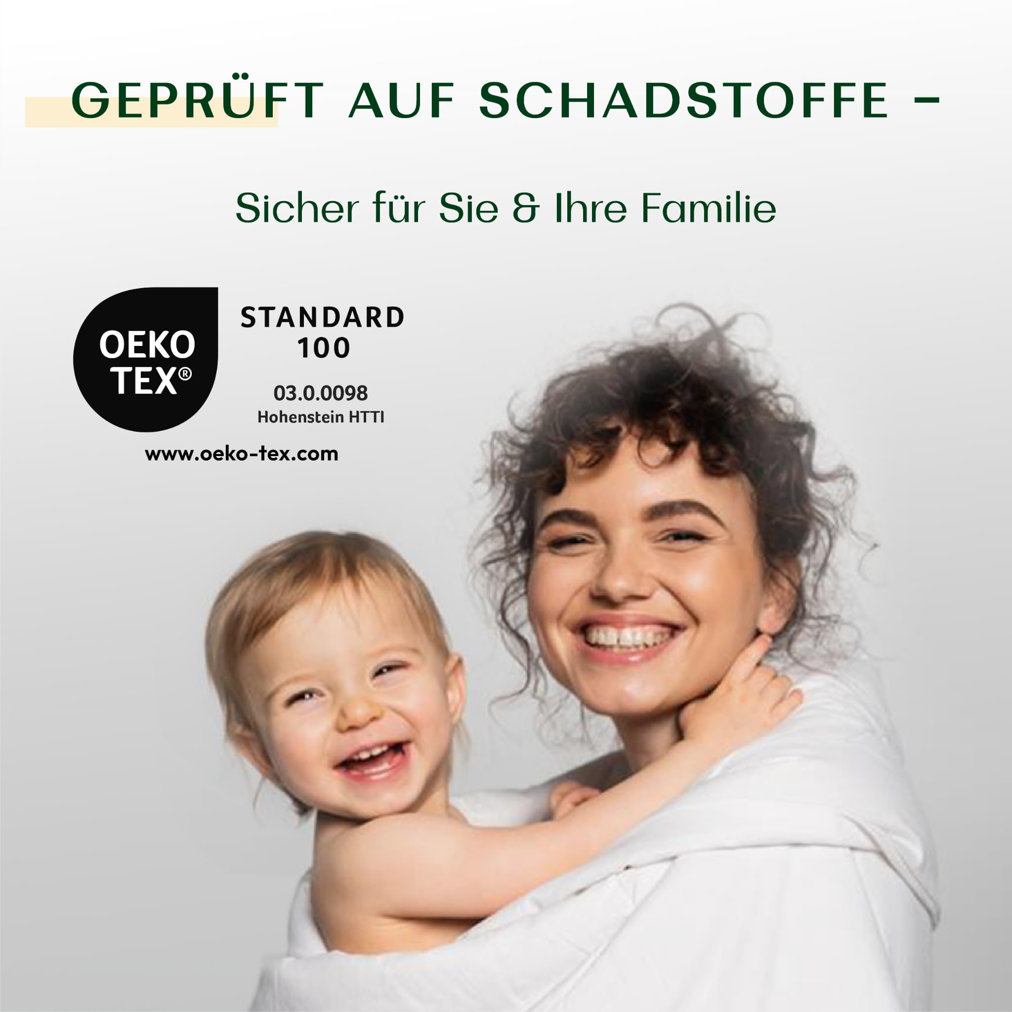 WENDRE Sommerdecke 240x260 cm – Extra Leichte 100 GSM, dünne Mikrofaser | Dünne Mikrofaser-Steppdecke für heiße Nächte, OEKO-TEX zertifiziert, allergikergeeignet, waschbar, Made in EU