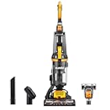 Eureka Powerful Upright Vacuum Cleaner for Home Pet Hair, Lightweight Household Upright Vacuum for Carpet and Hard Floor, MaxSwivel Pro NEU350 with Pet Tool, Yellow