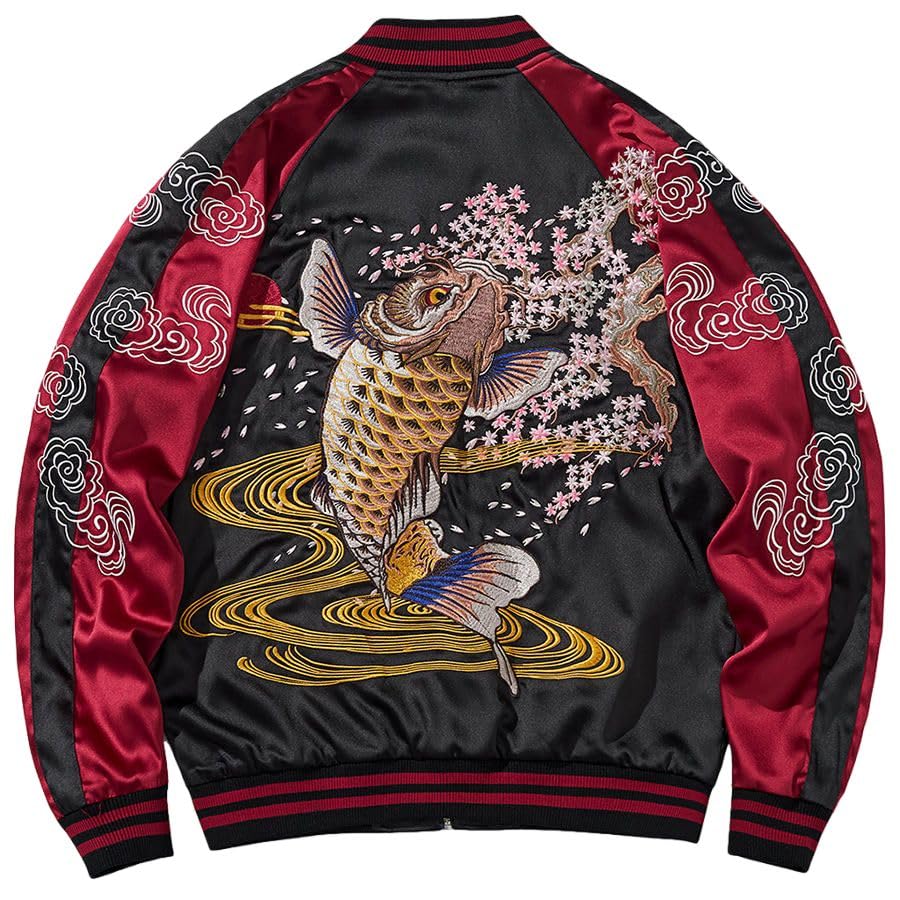 Veste de baseball style chinois d'exception avec broderies traditionnelles - 5