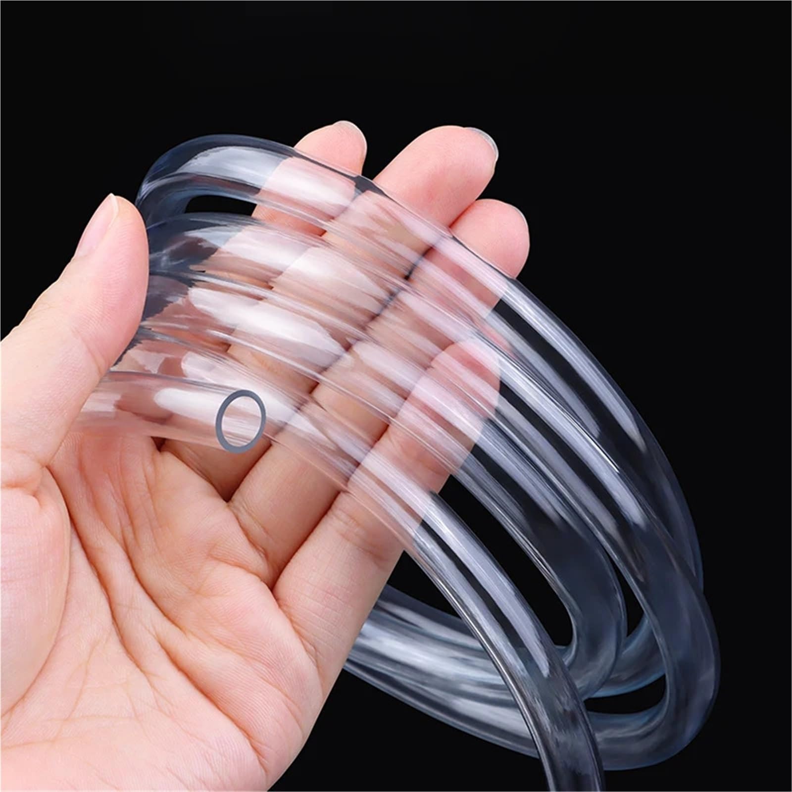 Tubo pvc Mangueras transparentes de PVC 2/5 metros, tubo bomba acuario ID 2 3 4 5 6 7 8 9 10 12 14 18 20mm, tubería plomería transparente, manguera for regar jardín(5 meters,ID 18mm x OD 20mm)