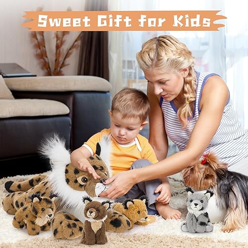 Vista 66 de Muiteiur Animal de peluche de tortuga marina, suave juguete de peluche con 3 bebés, vida marina de peluche azul para niños y niñas (azul)