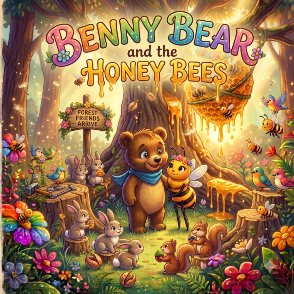 Benny Bear and the Honey Bees: A Heartwarming Children's Book About Teamwork, Kindness, and Friendship (Magical Forest Adventure Stories for Kids Ages 3-7)