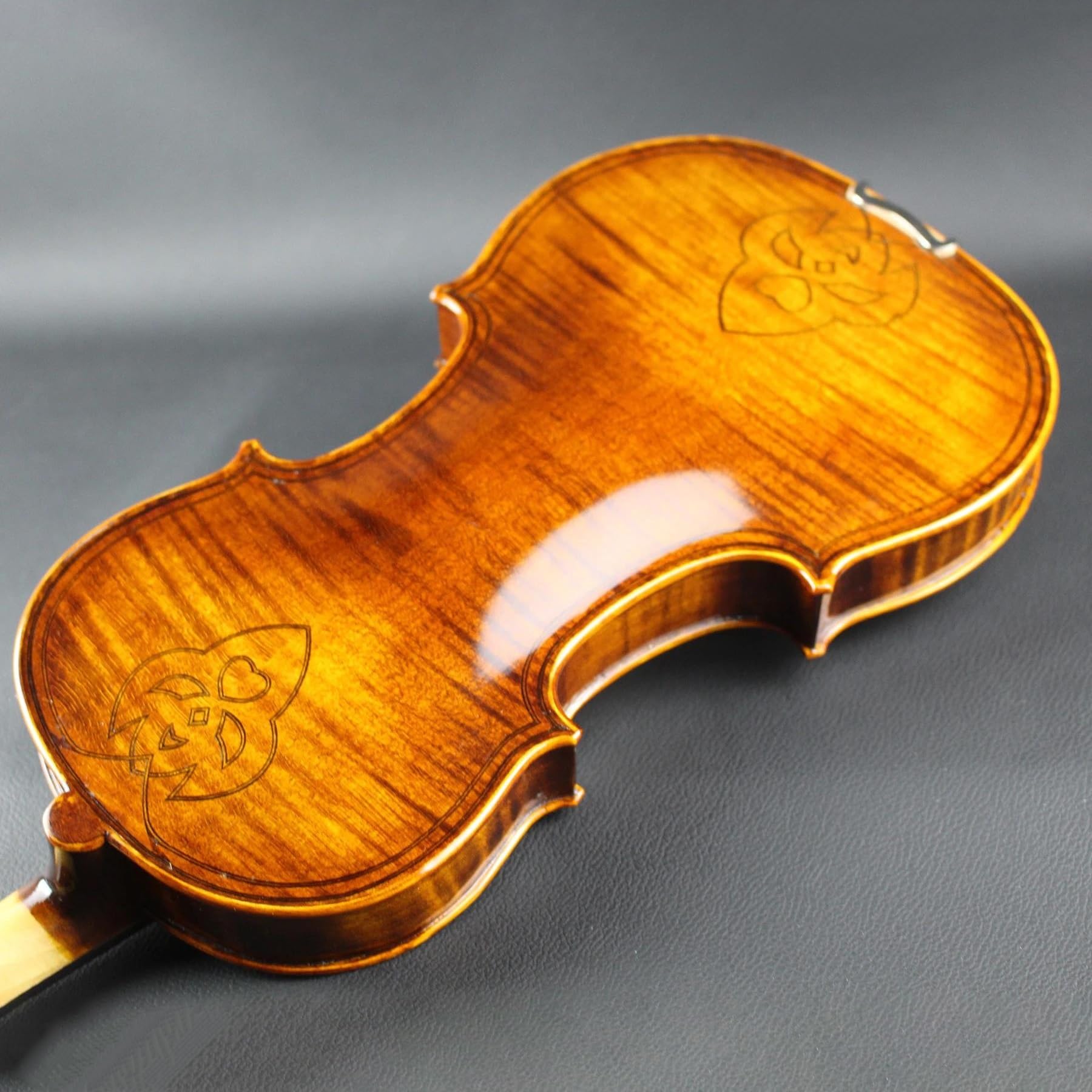 Kit Di Violino Professionale Custodia E Arco Per Violino Fatto A Mano Con Doppio Intarsio 4/4