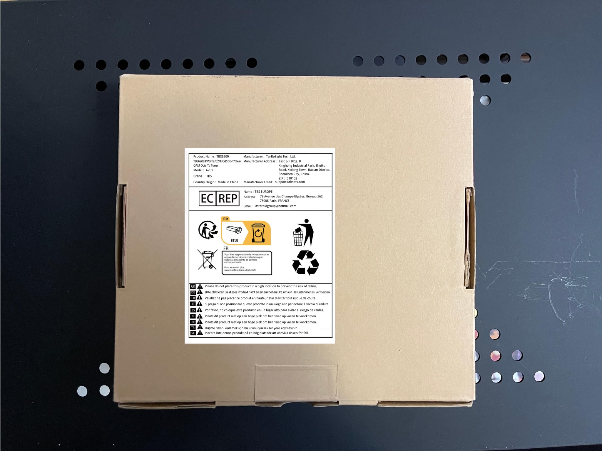 TBS 6209se DVB-T2/ C2/ T/ C/ ISDB-T Octa PCIe Digital TV Tuner Card for PC / IPTV Server