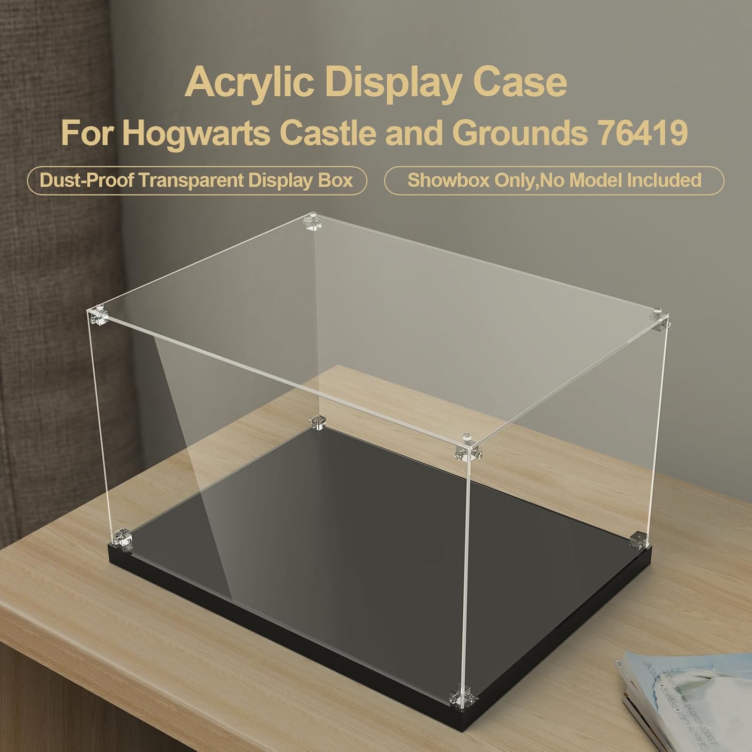 Acrylic Display Case for Lego 76419 Hogwarts Castle, Dust-Proof Protection Box, Custom Fit, 98% Transparency, Showcase Building Model, Gift for Lego Fans