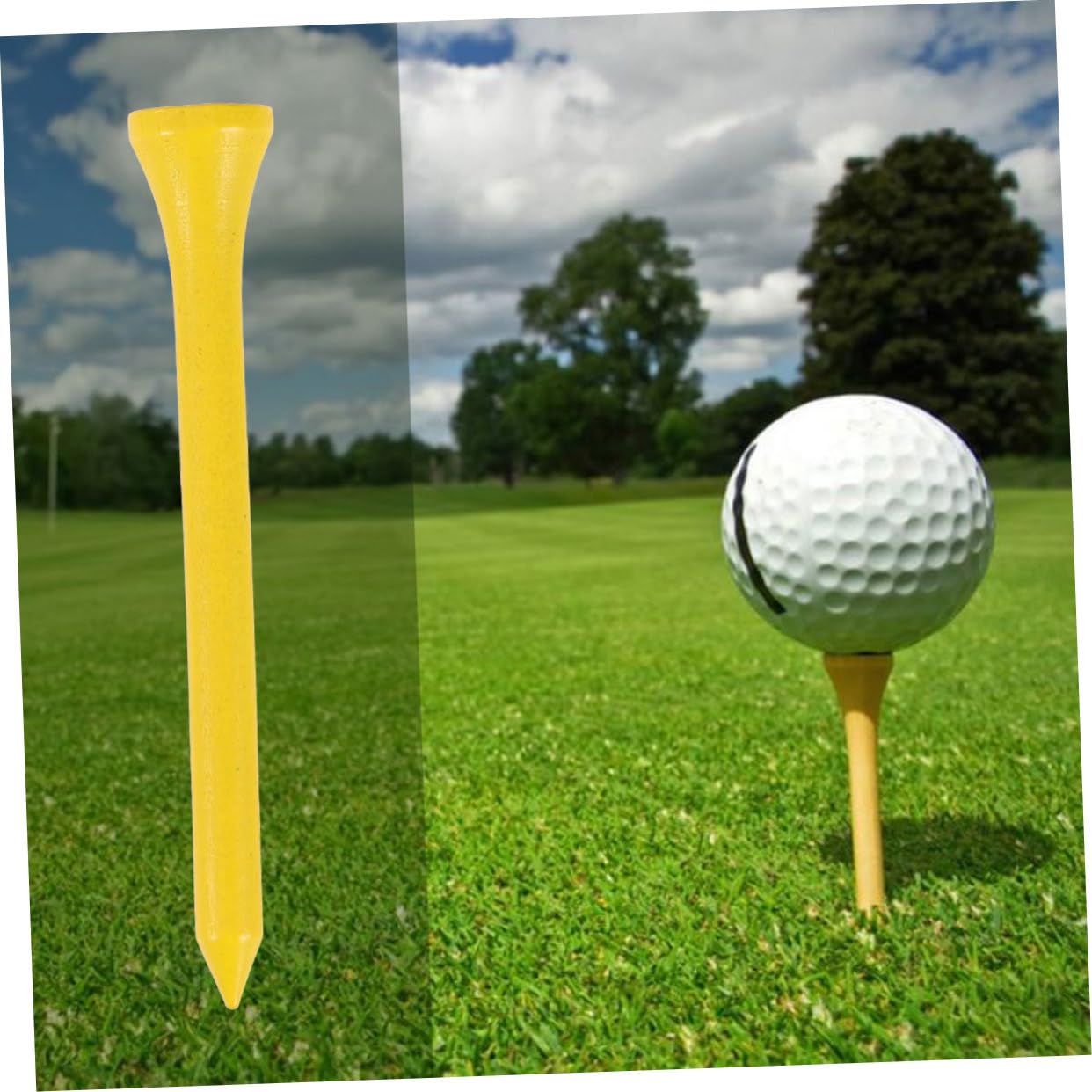 INOOMP 300 Piezas De tee De Golf Tees De Madera A Granel Tees Accesorios para Hombres Orgullo Profesional tee System Tees 3 1/4 Tees 1 1/2 Pulgadas Tees 3 1 4 Pulgadas Yardas Tees