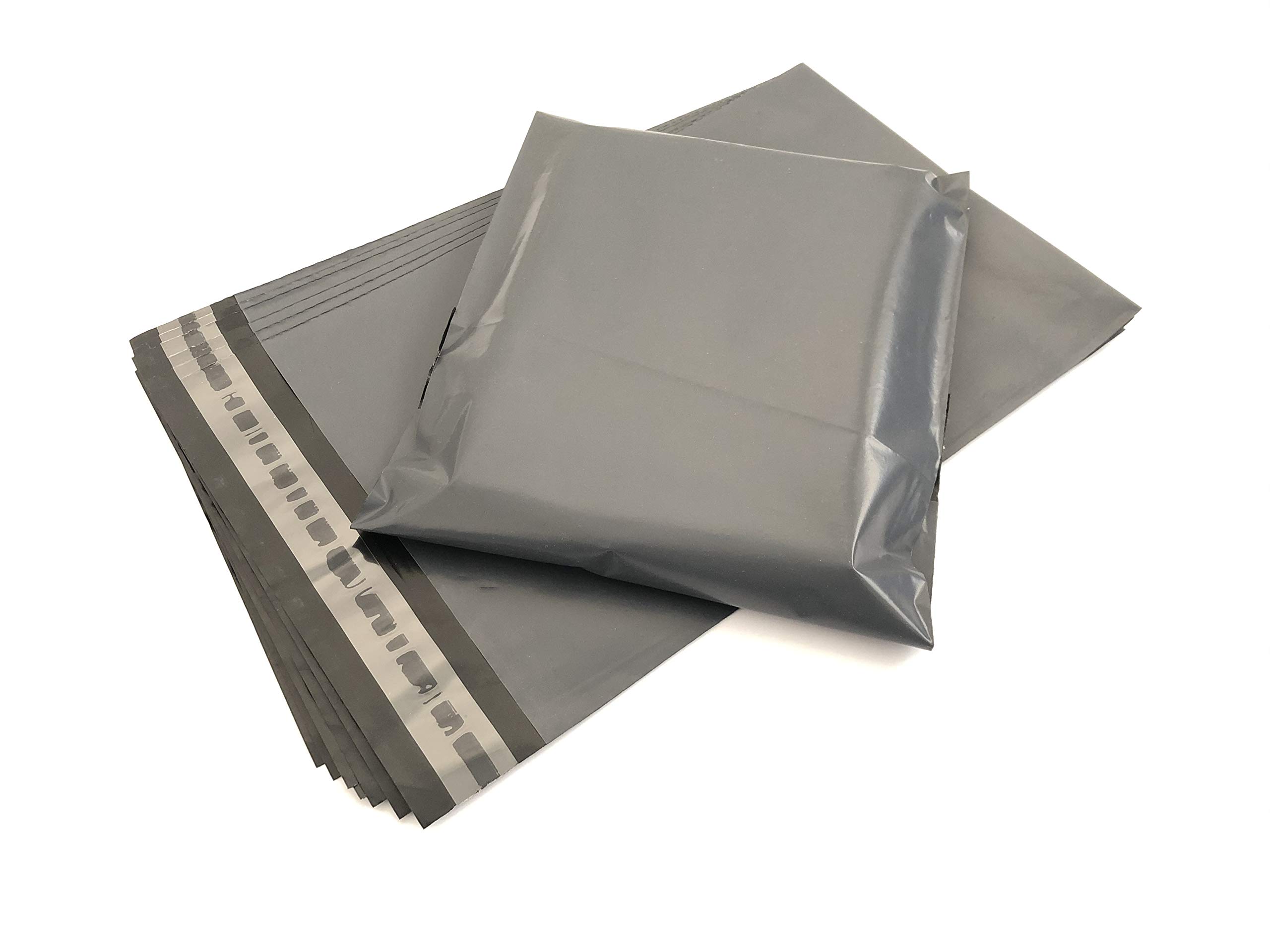 AKAR Strong Grey Poly Mailing Bags Envelopes Bags Small Size Plastic Polythene Packing Packaging Mail Sacks (4.7" x 6.7" - Pack of 200)
