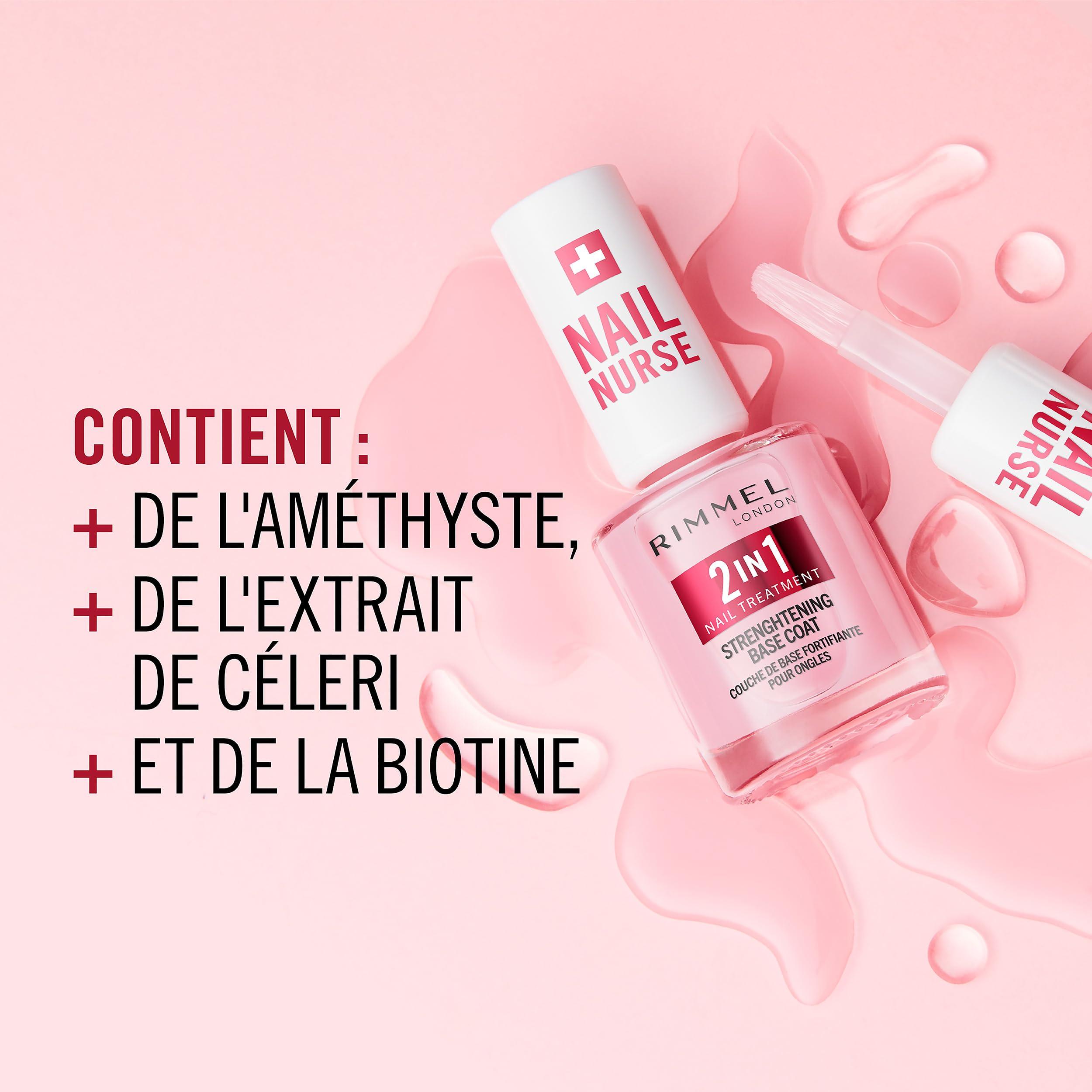 Rimmel London Nail Nurse 2 in 1 Base Coat & Strengthener