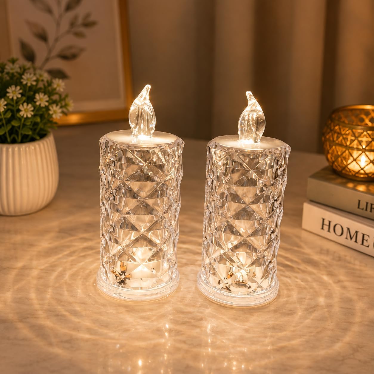 LED Tea Lights - Warm White Set of 12 -10