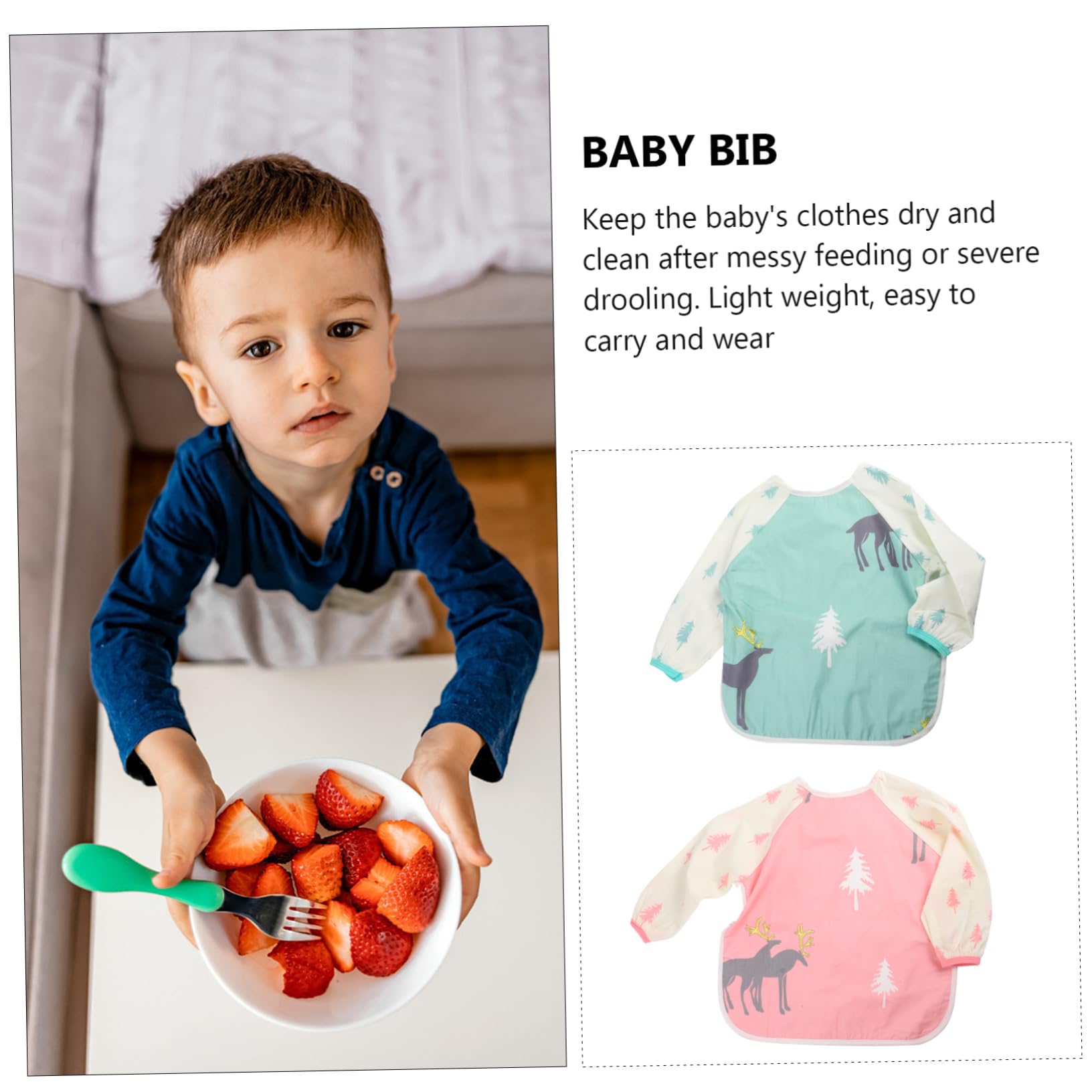 Abaodam 6 Pezzi Grembiule Per Neonati Bavaglini Impermeabili Bavaglini Impermeabili Bavaglini Per Bambini Grembiule Per Bambini Bavaglino Per L'Alimentazione Del Bambino Bavaglino Da