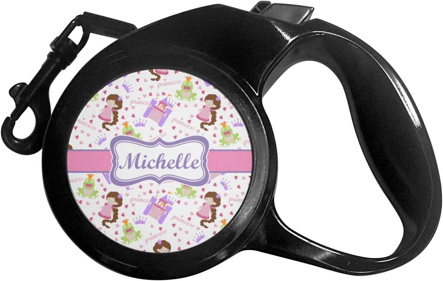YouCustomizeIt Personalized Princess Print Retractable Dog Leash - Medium