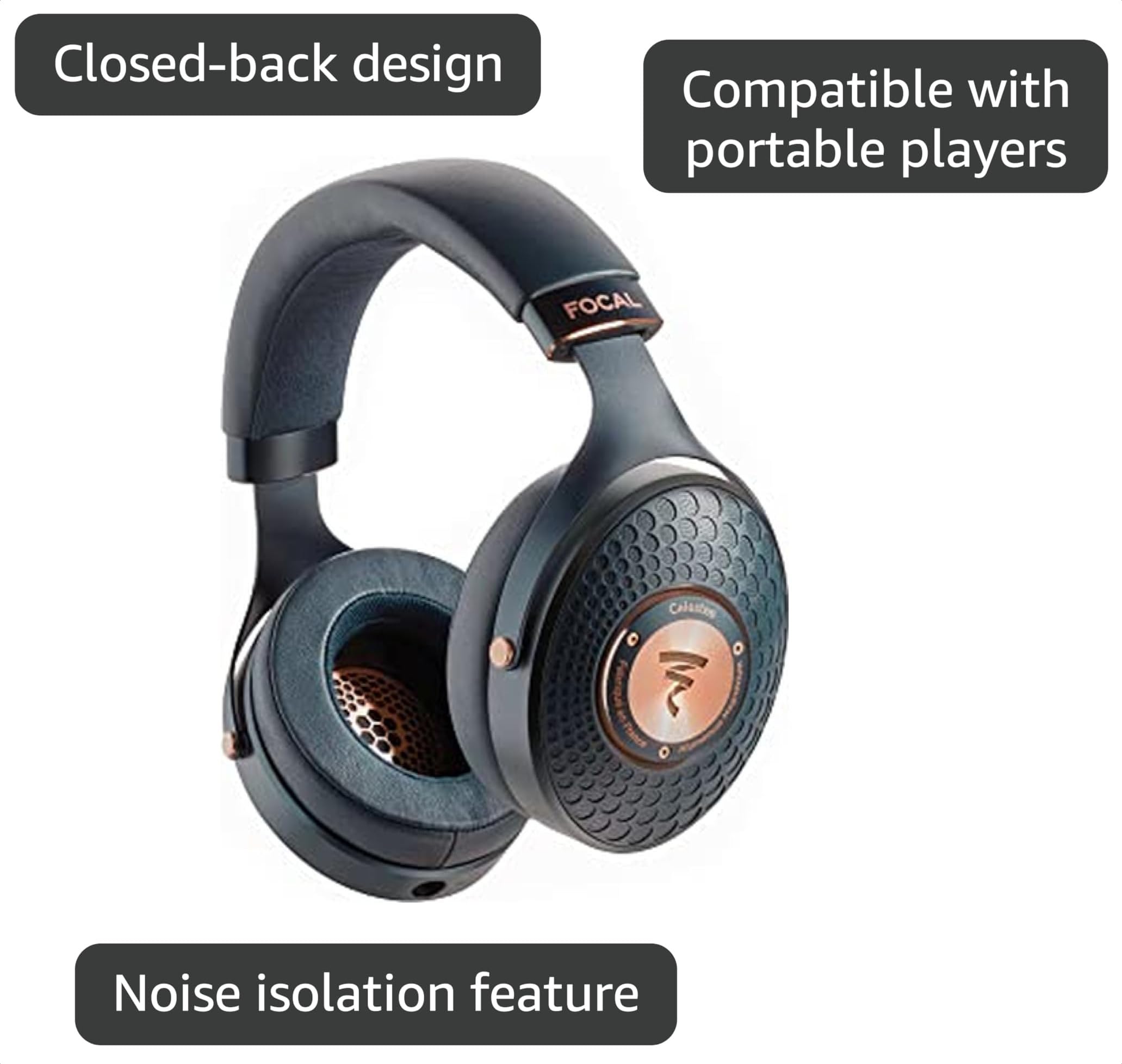 Amazon.com: Focal Celestee - Auriculares HiFi cerrados con