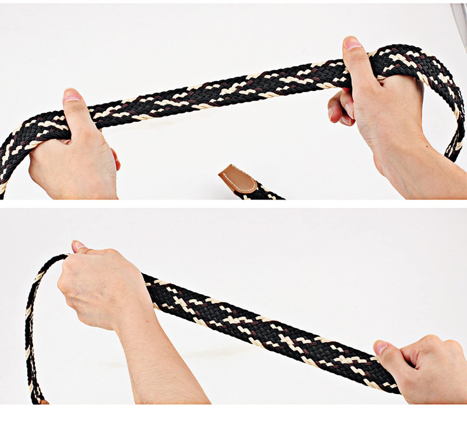 Ceinture Tressée Extensible Pour Homme, Ceinture De Golf élastique