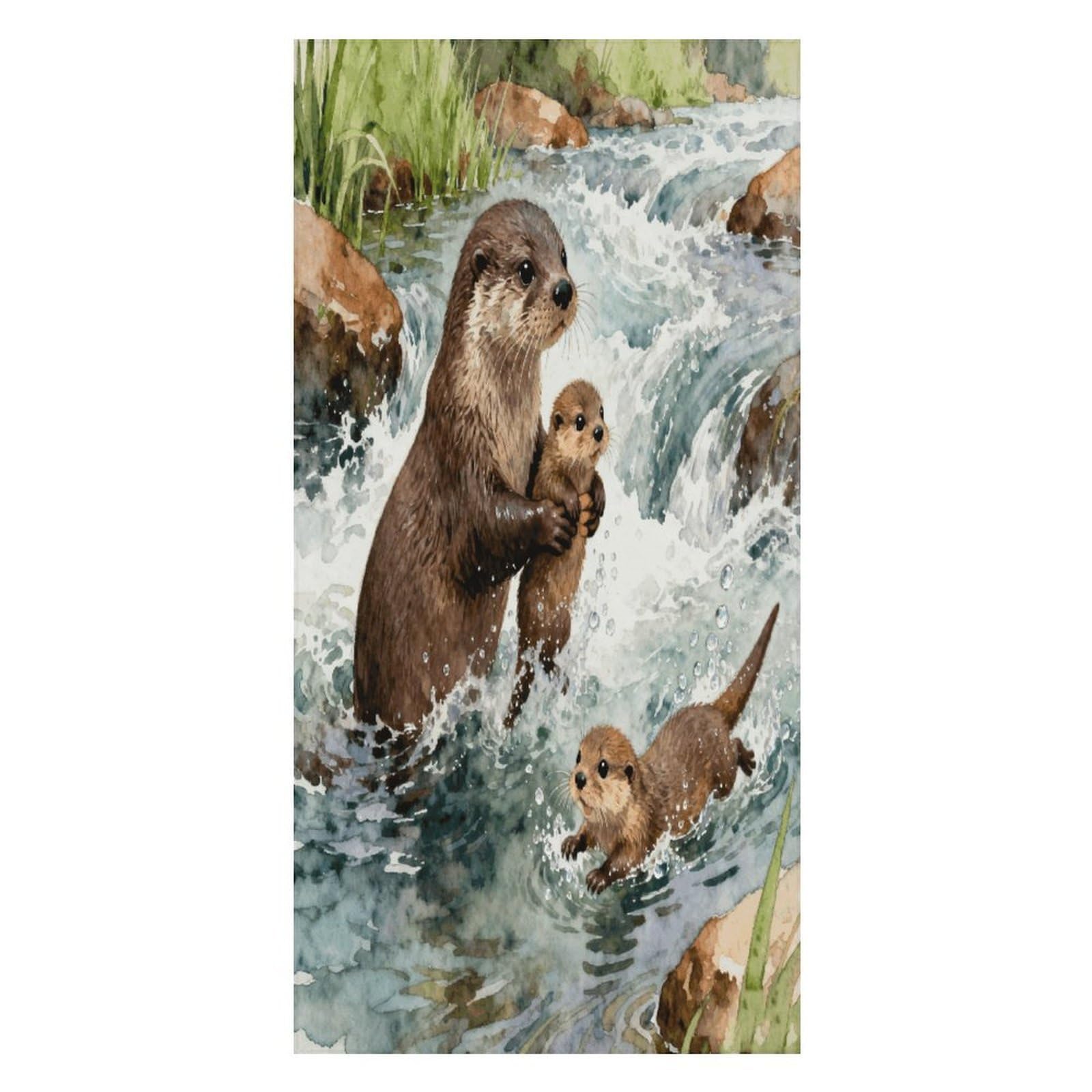 FekiLoot Otter Beach Towel Oversized Bath Towel Ultra Soft Pool Towel Cozy Swim Towel Silky Lounge Towel Quick Dry Travel Towel Gentle Absorbent Towel for Adults Women Men