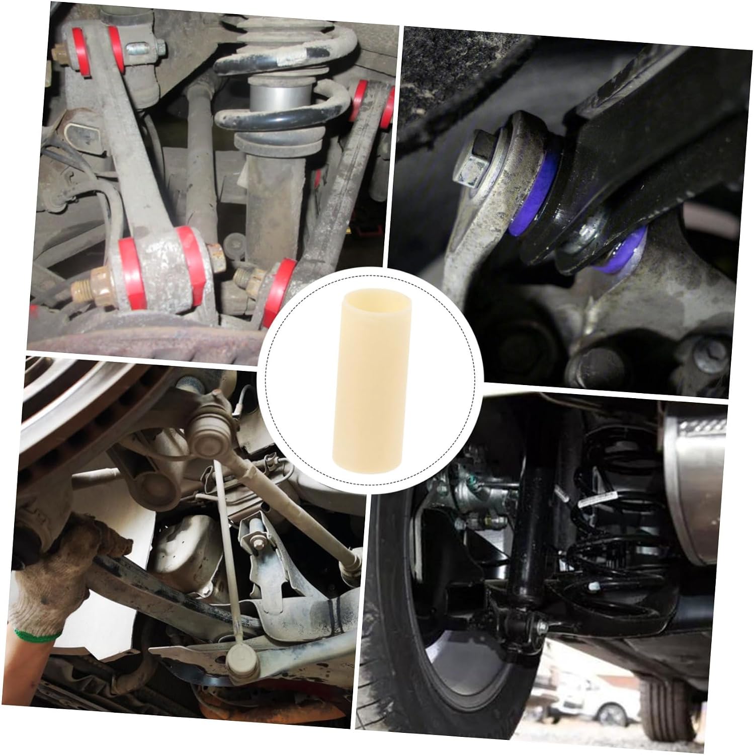 Zerodeko 4pcs Leaf Spring Bushing for Trailers Id Replacement Bushings for Enhanced Axle Stability and Comfort