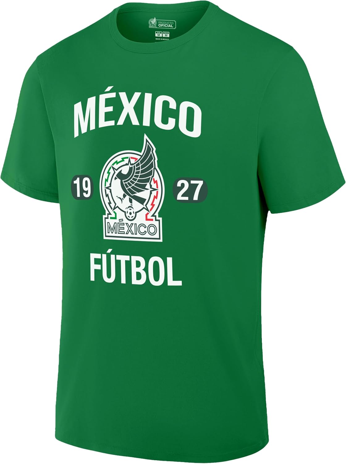 Icon Sports Officially Licensed Mexican Football Federation Unisex Adult Cotton Green Shirt, Large - Image 3