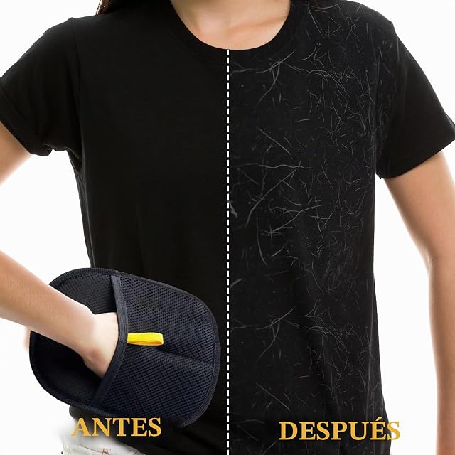 Foto 3 de 7 de 3 Guantes para Gatos, Guantes de Cuidado de Mascotas de Doble Cara, Guantes Estáticos de Depilación