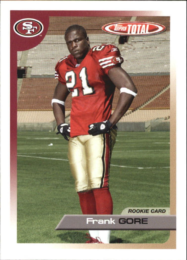 Amazon.com: 2005 Topps Total Football Rookie Card #441 Frank Gore