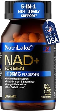 NAD+ Supplements for Men, 1106 MG NMN Alternative, 30-Day Supply