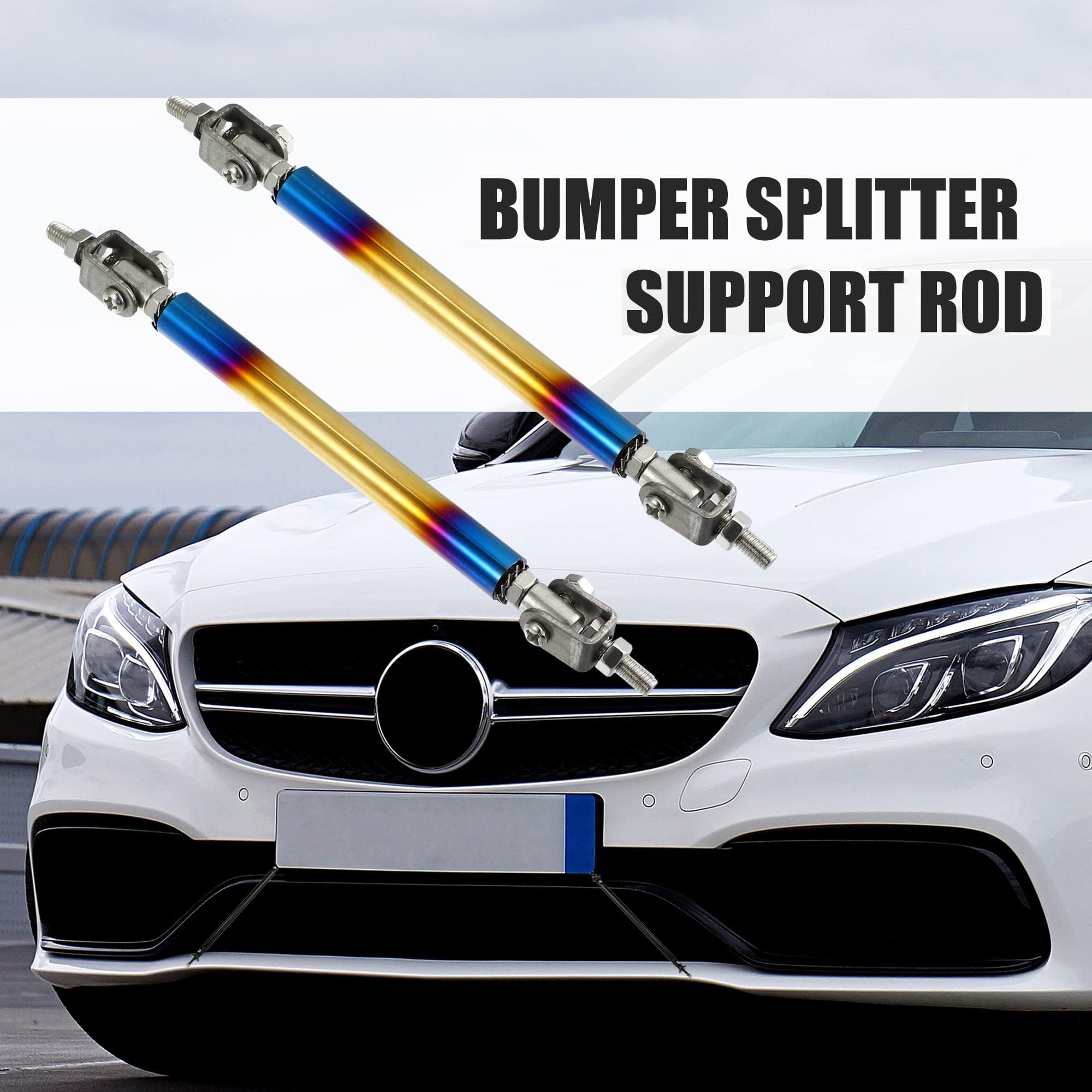 Bumper Lip Struts 100mm Universal Splitter Support Rods - Adjustable ...