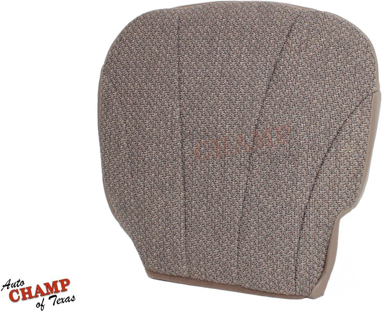 Compatible with 2001 2002 GMC Sierra 3500 Work Truck SL Driver Side Bottom Cloth Seat Cover Tan