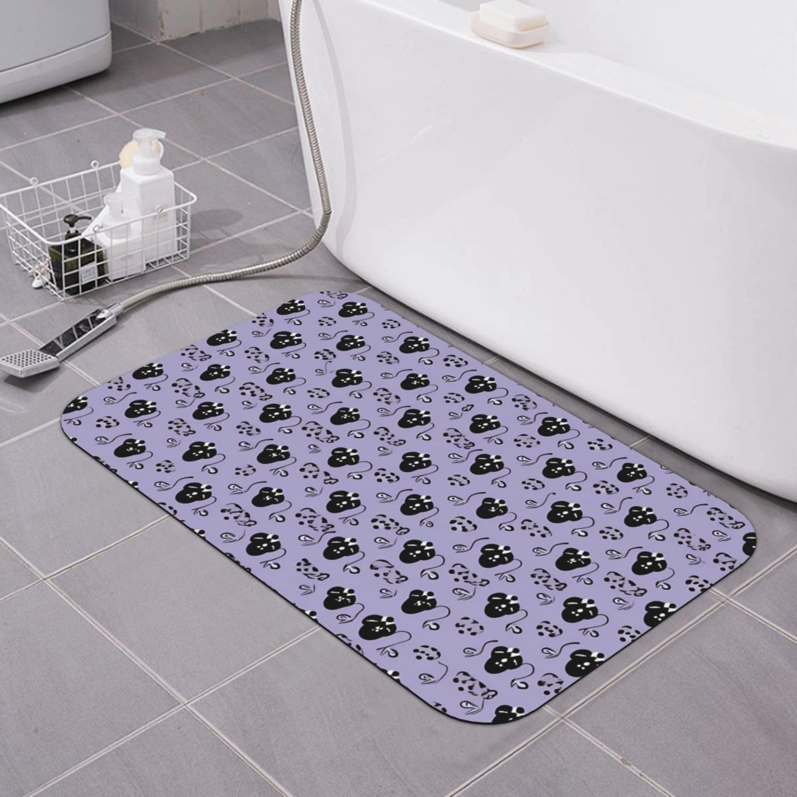 Paillasson de bureau doux et tapis de bain en terre de diatomée absorbant