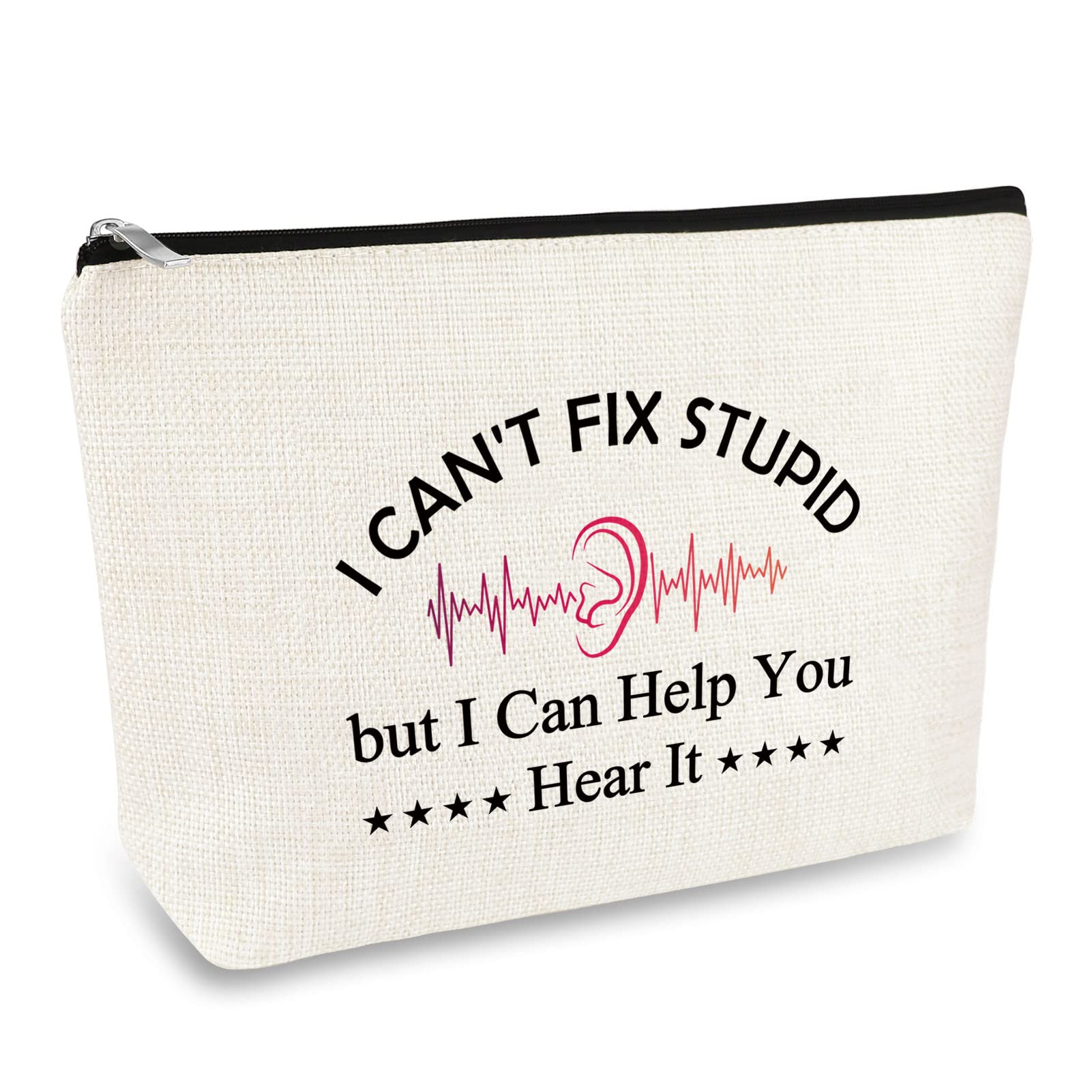 Ear Doctor Gifts for Women Makeup Bag Funny Audiologist Gifts Ear Doctor Thank You Appreciation Gift Cosmetic Bag Audiology Student Graduation Gift