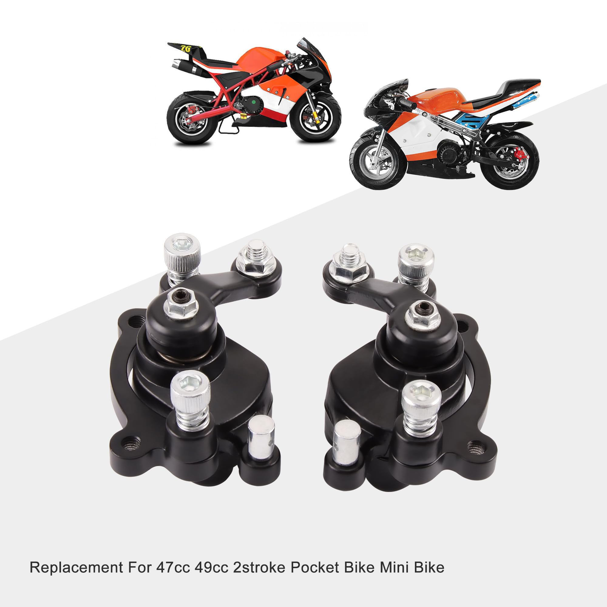 GOOFIT Freno de Disco Delantero y Trasero reemplazo para 47cc 49cc 2Tiempos Bici de Bolsillo