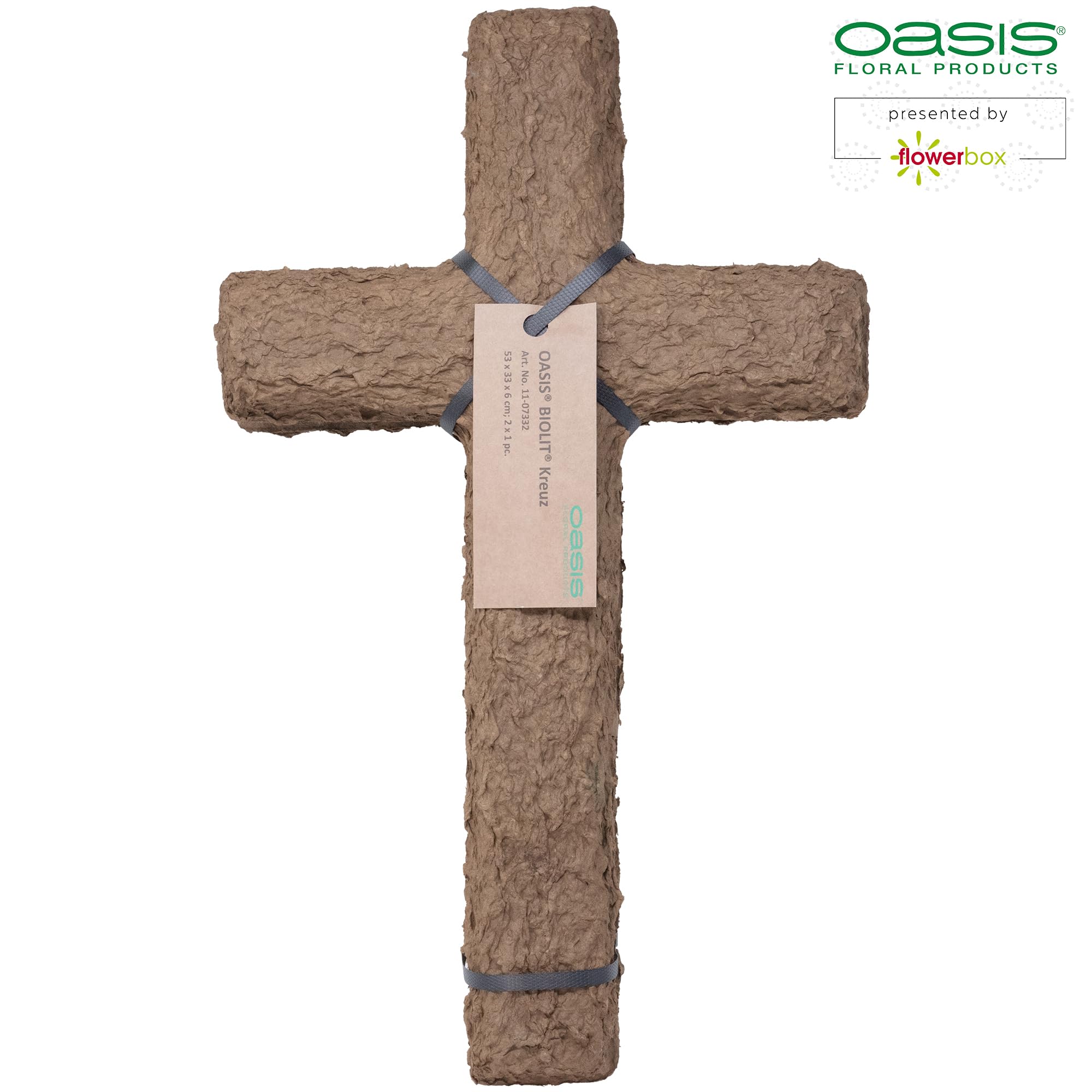 FLOWERBOX Oasis biolit pianka florystyczna krzyżowa 53 cm masa wtykowa - 2 sztuki
