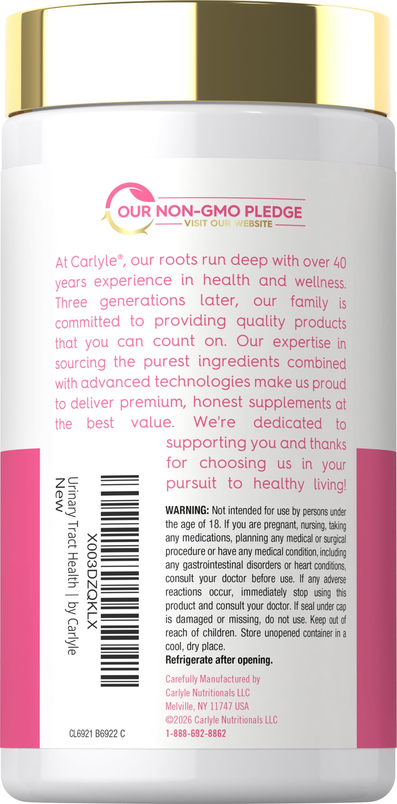 Carlyle Urinary Tract Health for Women | 120 Capsules | Relief for Women — Amazon image 3