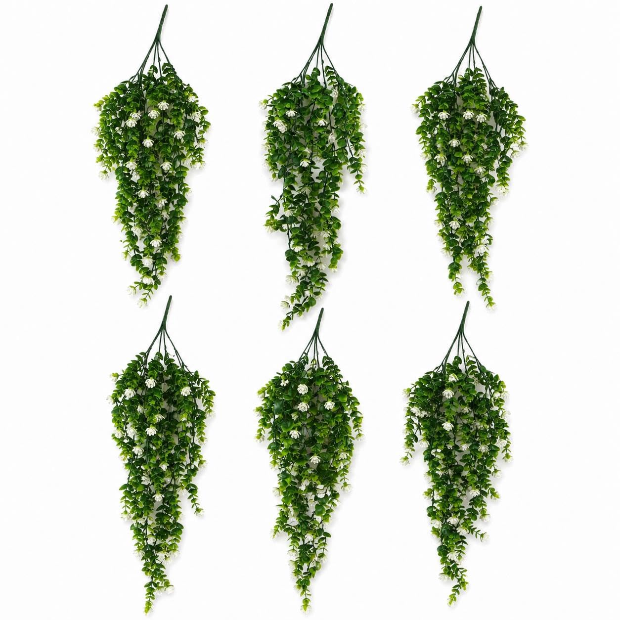 Multipack Leaf Design Artificial Hanging Plants