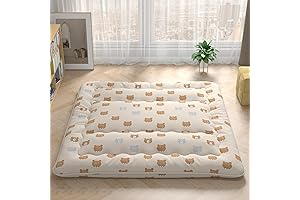 Foldable Japanese Floor Mattress Futon Mattress with Carry Bag