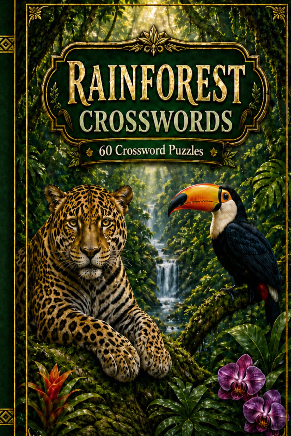 RAINFOREST CROSSWORDS 60 Crossword Puzzles: 6x9 Inches, 120 Pages | 60 word search Puzzles | Solutions Included|