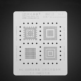 1Pcs S3C29MAX01-Y330 TC58NC5HJ8GSB-01 88SS9183-BNP2 S4LN058A01-8030,Suitable for Microsoft Surface Pro4 Tin mesh IC.Solder Tin Planting Template/Heating Direct Net Re-Balling Steel Mesh