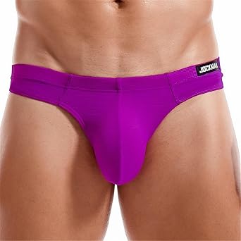 JOCKMAIL Mens Thong Underwear, Mesh G-String Bikini Low-Rise T-Back with Bulge Pouch, Breathable for Club, Gym & Everyday